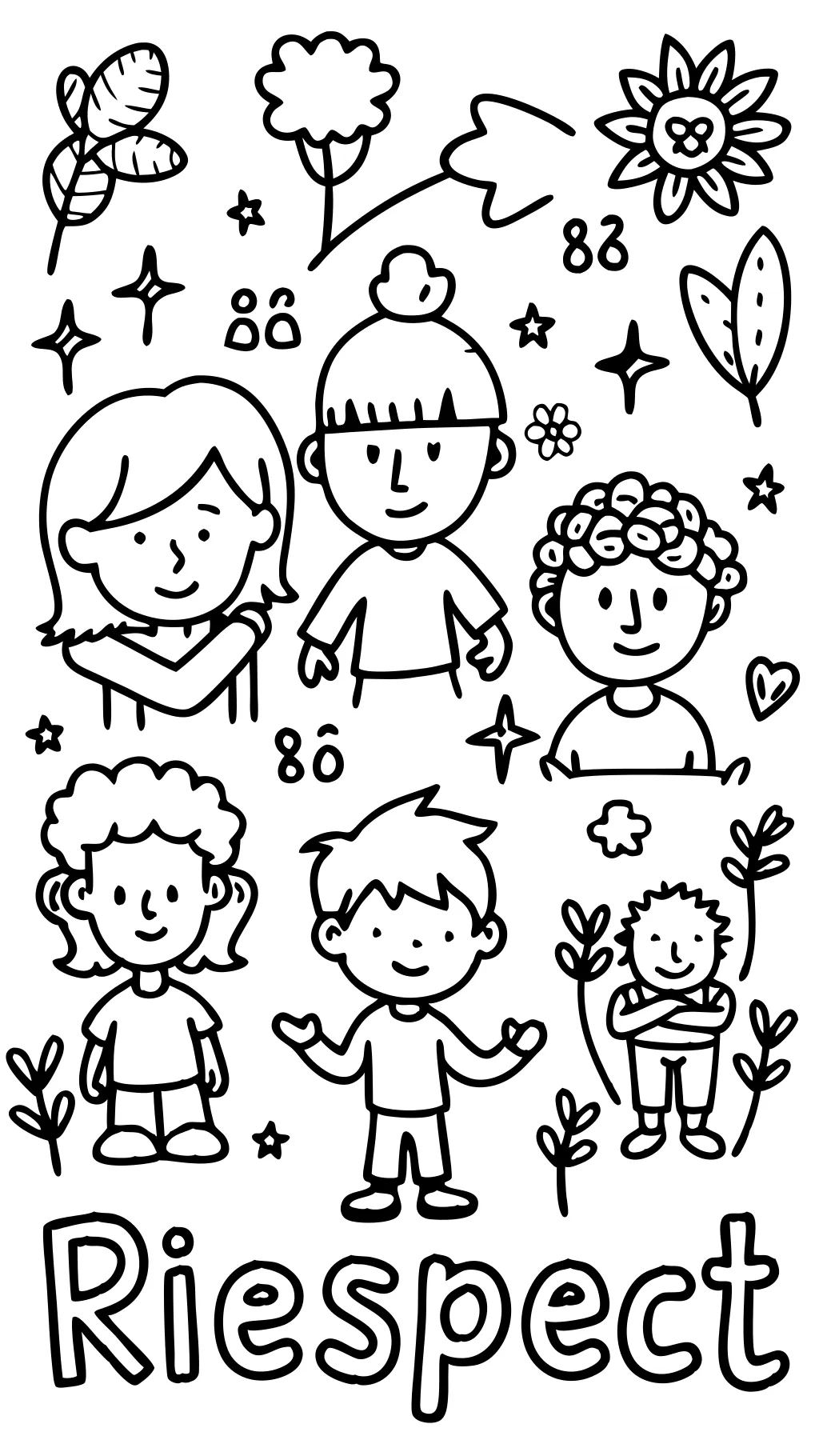 respect coloring pages